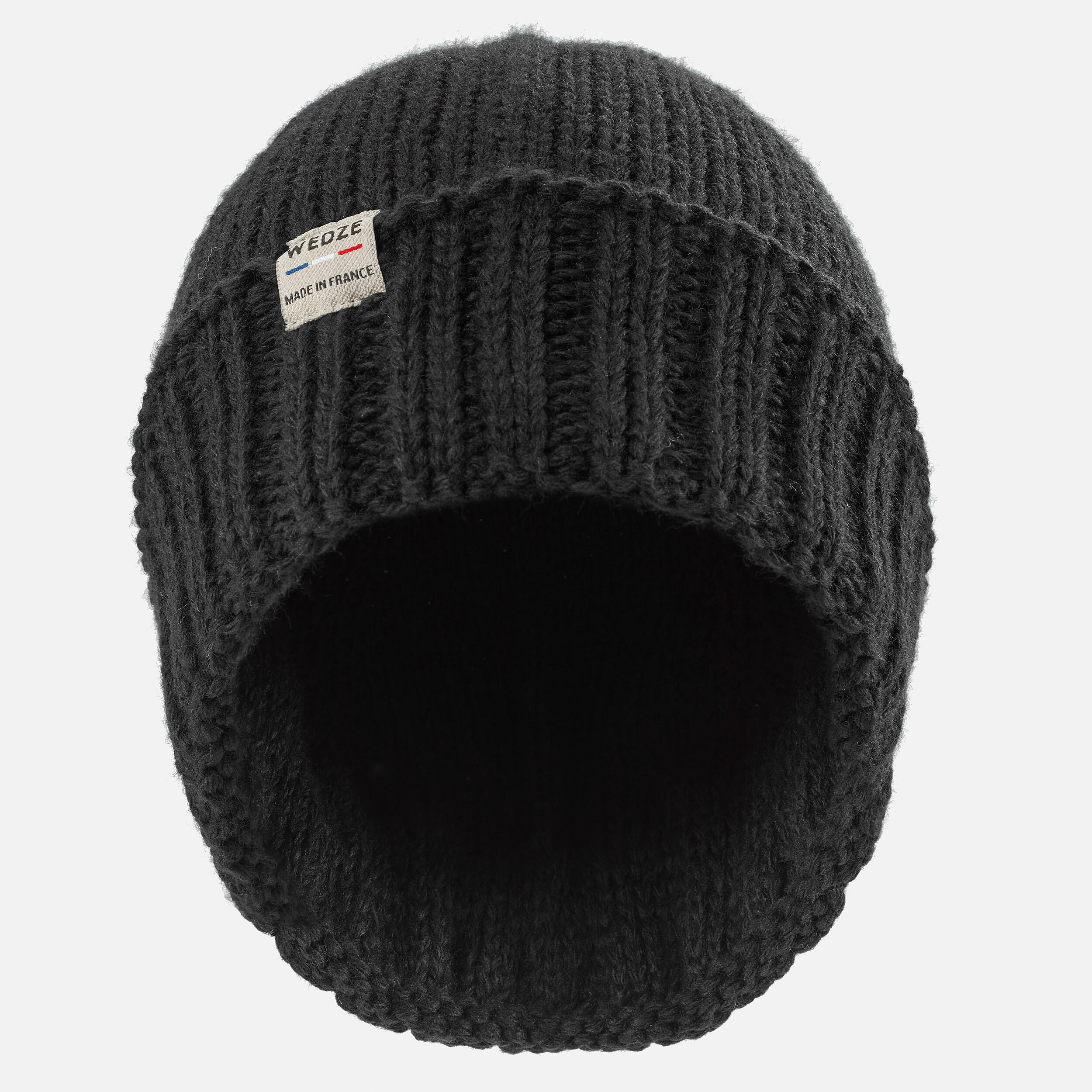 BONNET SKI ADULTE MADE IN FRANCE NOIR 2/7