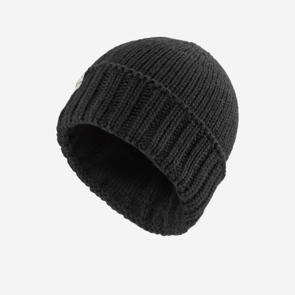 ADULT SKI HAT MADE IN FRANCE BLACK