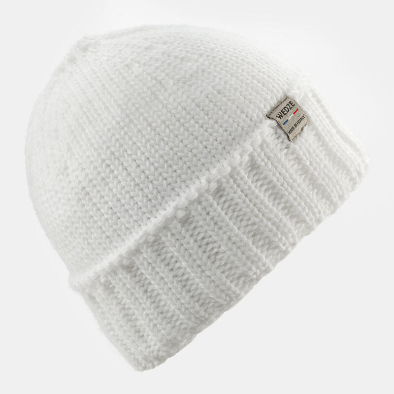 BONNET SKI ADULTE MADE IN FRANCE BLANC