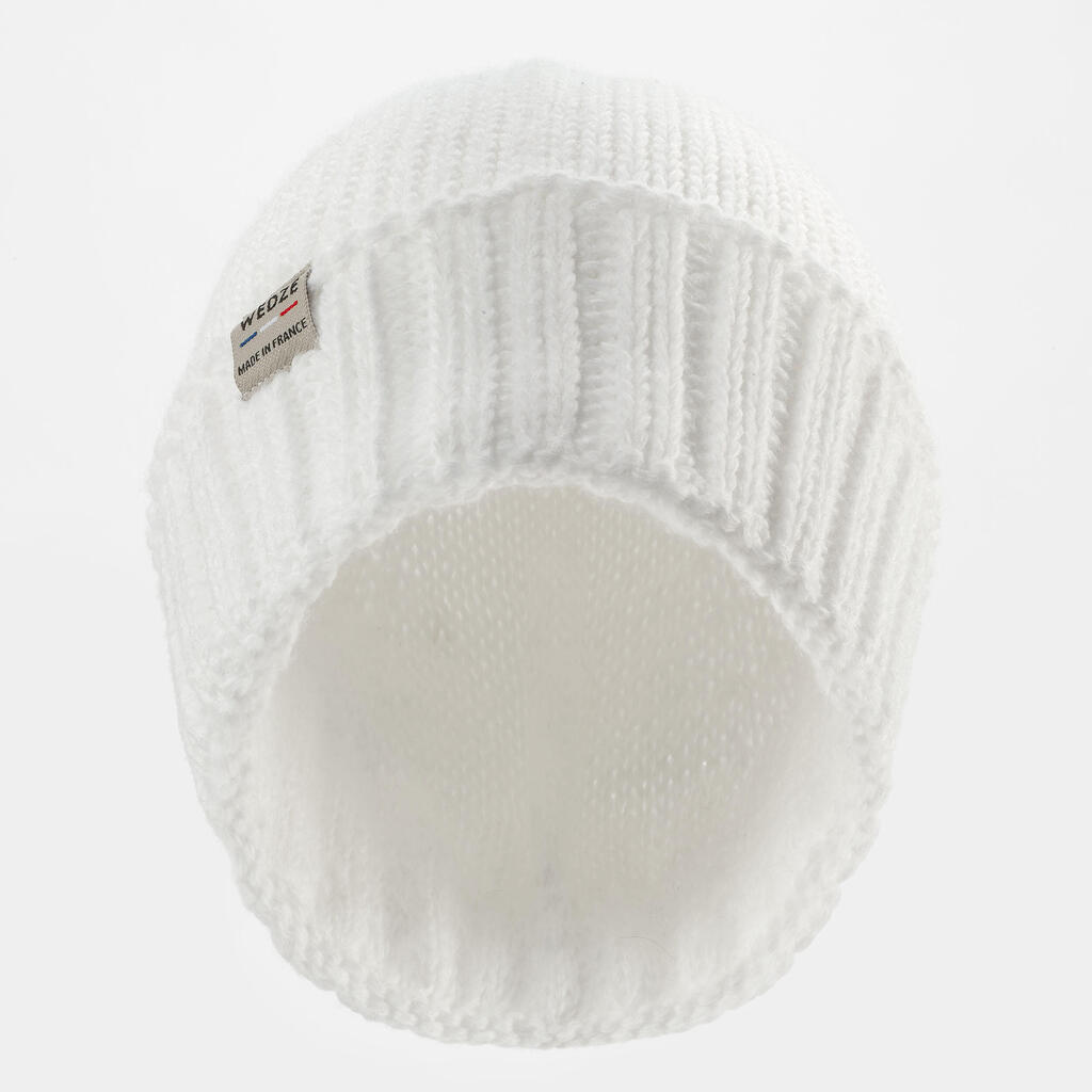 Pieaugušo slēpošanas cepure, ražota Francijā, melna