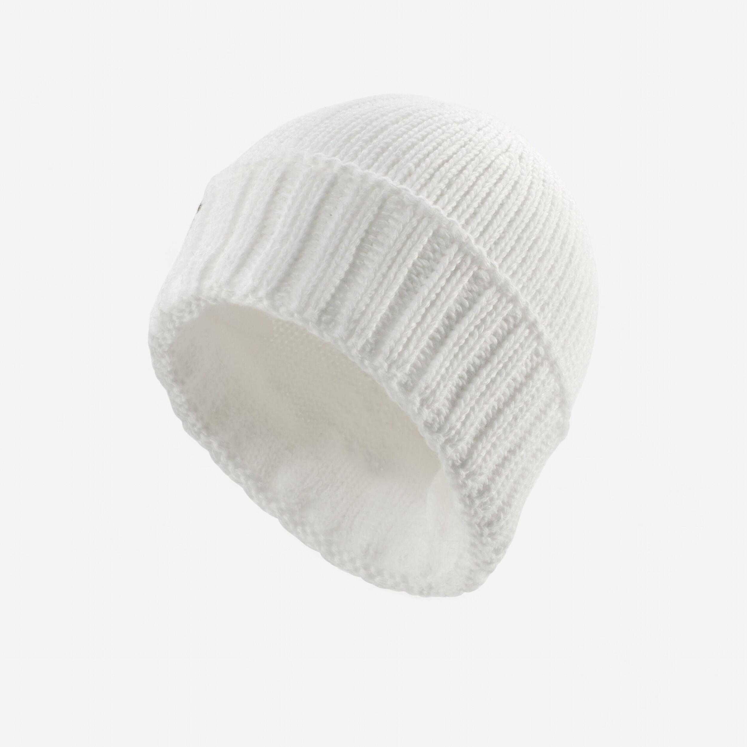 ADULT SKI CAP MADE IN FRANCE WHITE