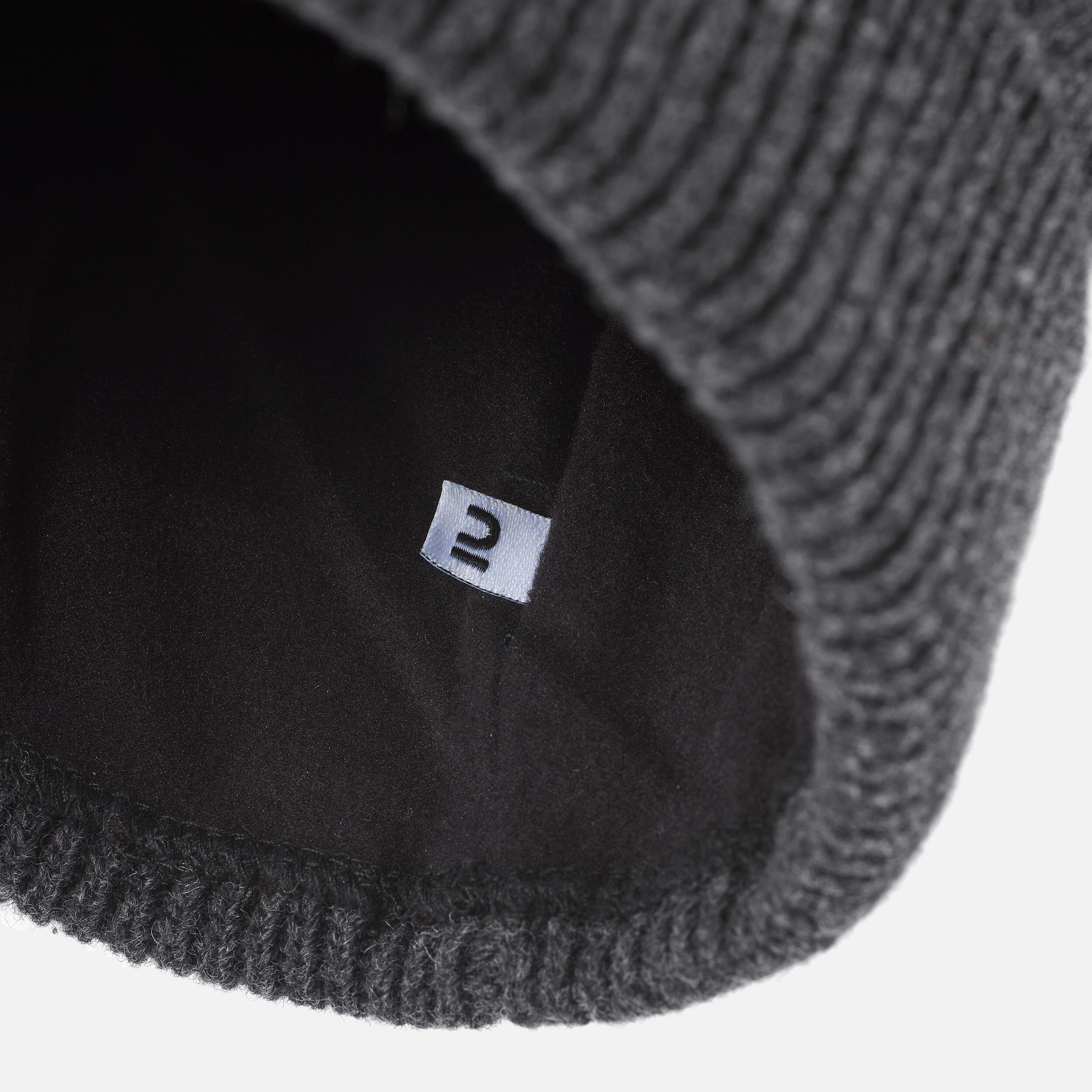 Bonnet de ski torsade laine adulte - gris 7/7