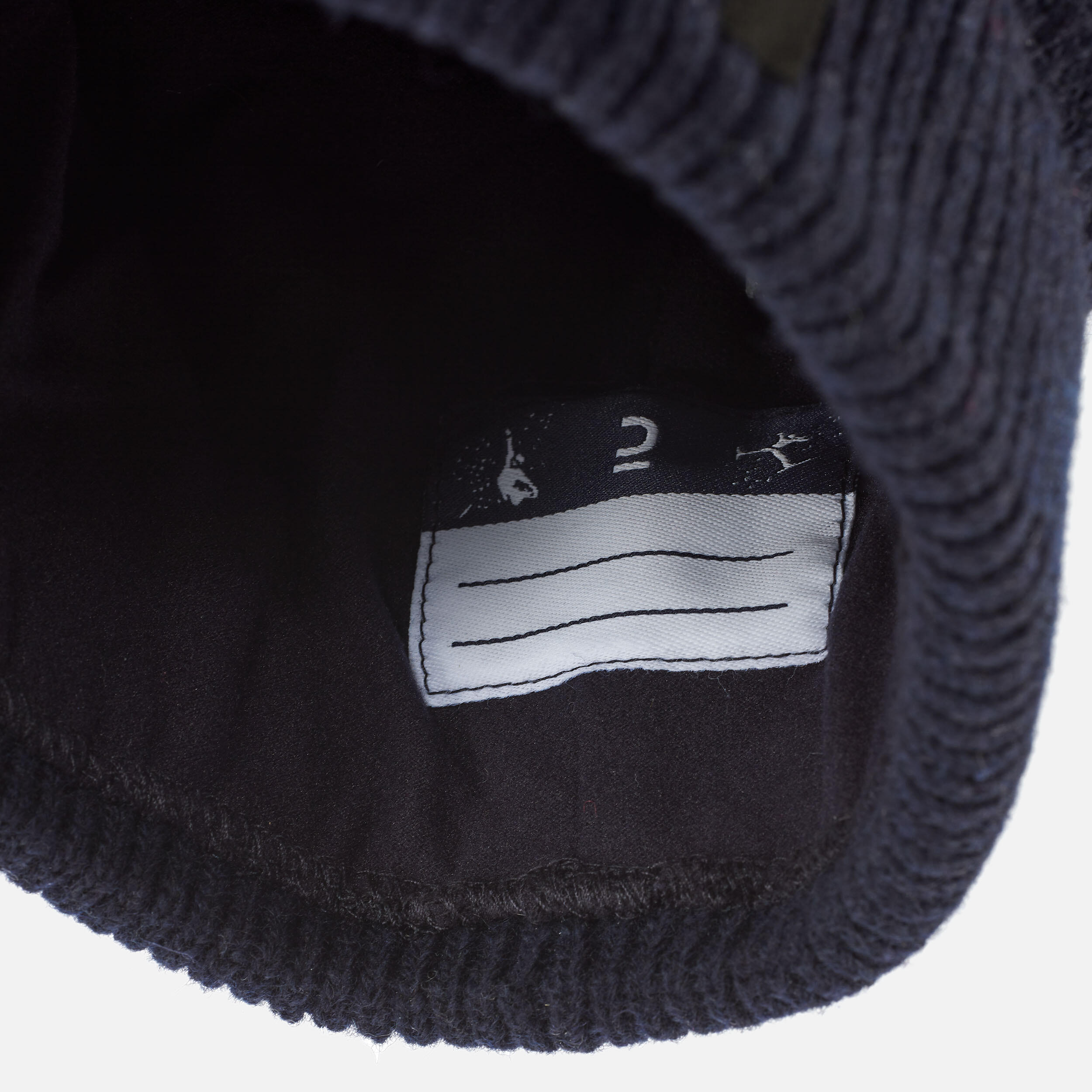 KIDS’ CABLE SKI HAT NAVY BLUE 7/11