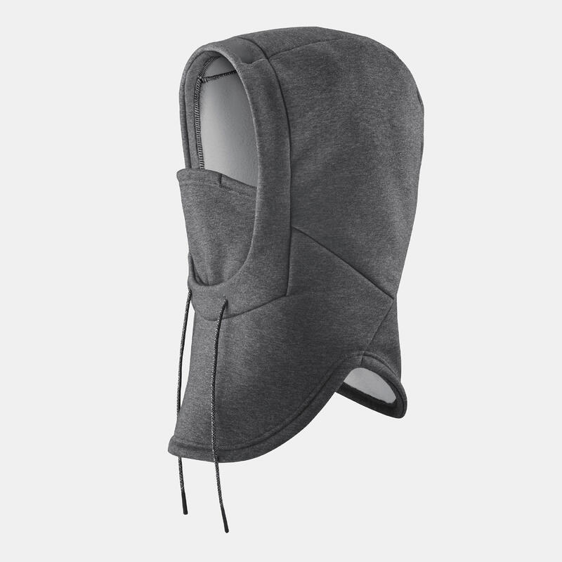 CAGOULE DE SKI SUR CASQUE ADULTE MOLLETON - GRIS FONCE