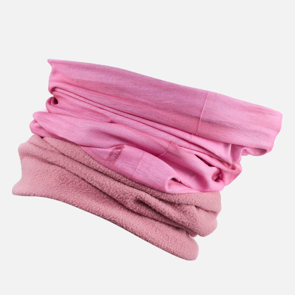 Cache cou de ski adulte, HUG 500 vieux rose