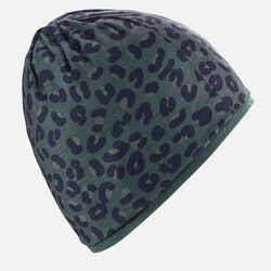 ADULT SKI NECK WARMER HUG - GREEN LEOPARD PRINT