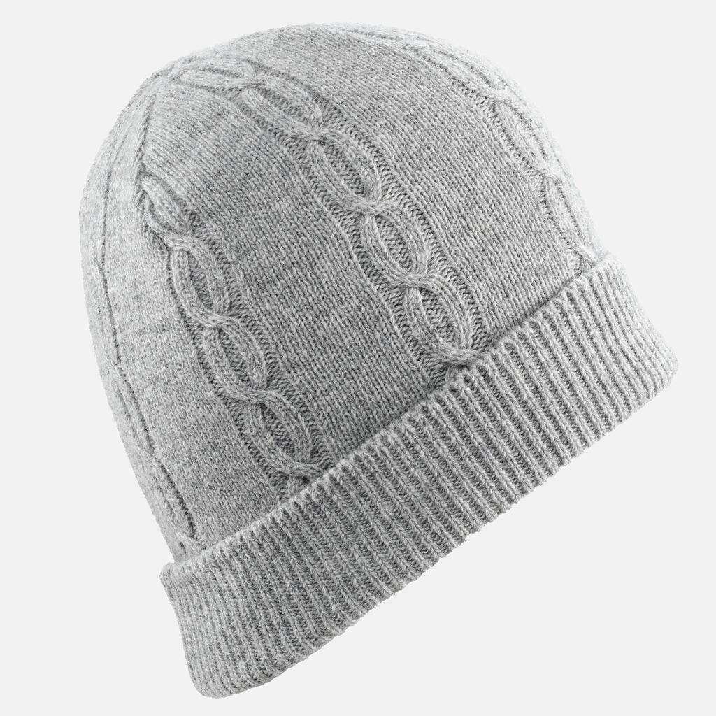 BONNET DE SKI ENFANT TORSADE GRIS