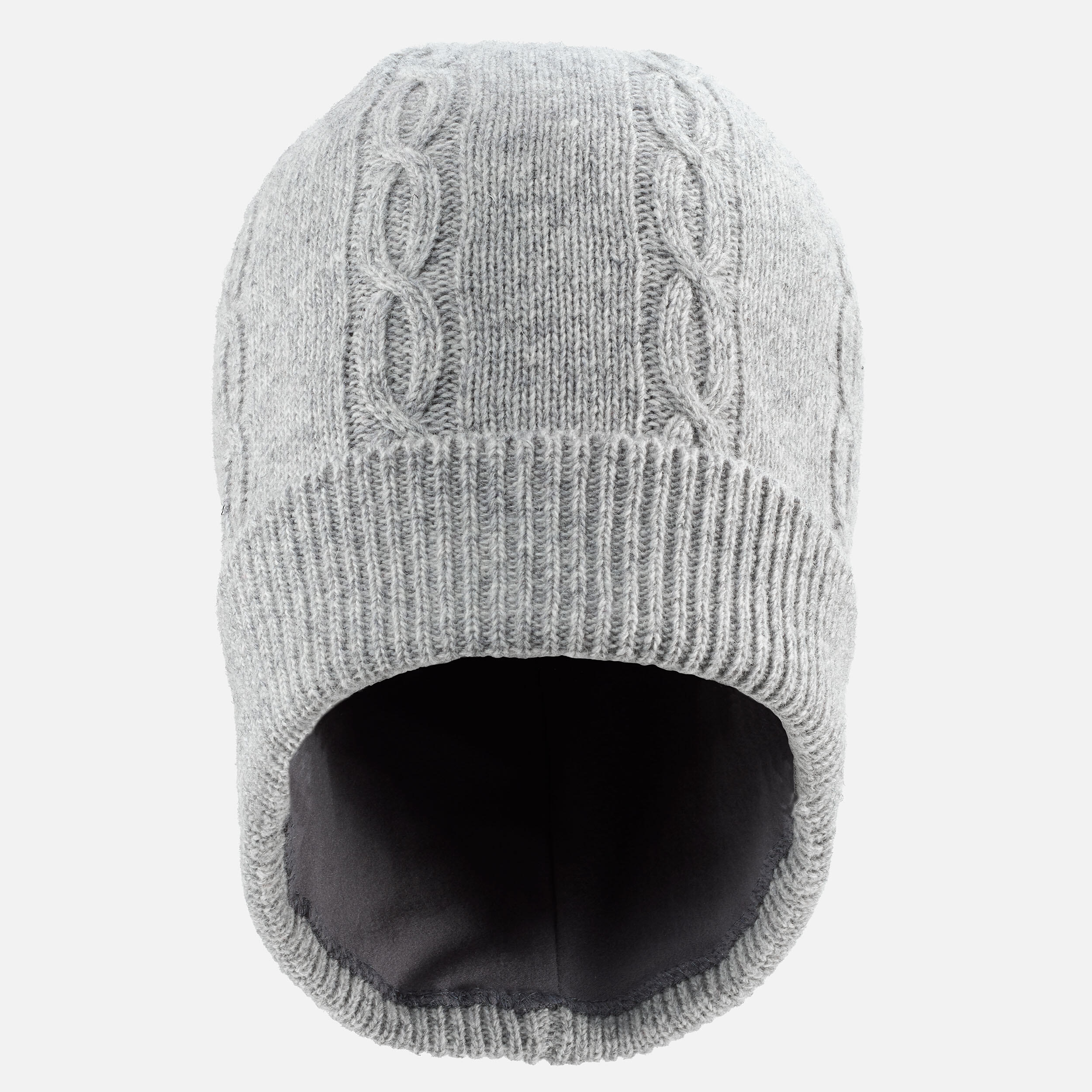 CHILDREN'S GREY TWISTED SKI CAP