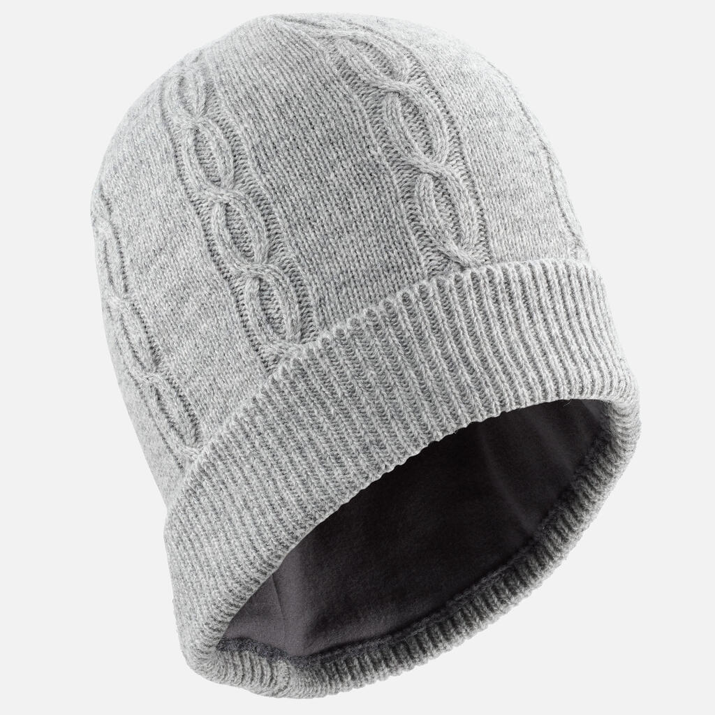 BONNET DE SKI ENFANT TORSADE GRIS