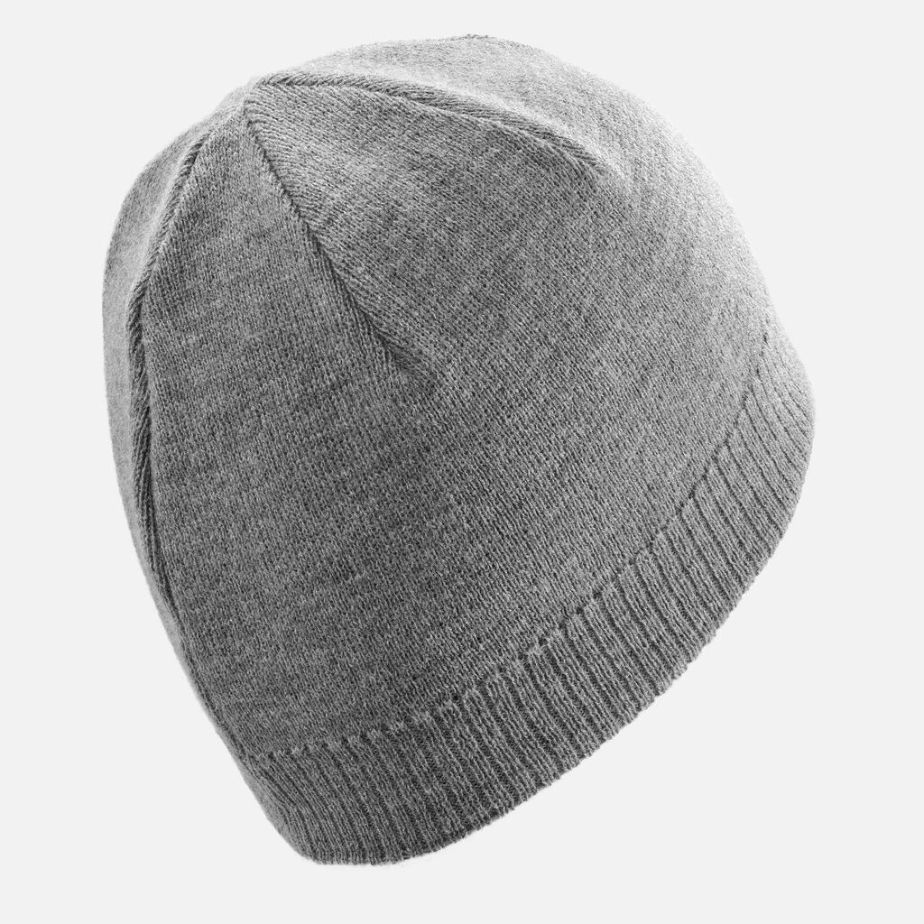 ADULT SKI HAT - SIMPLE - LIGHT GREY