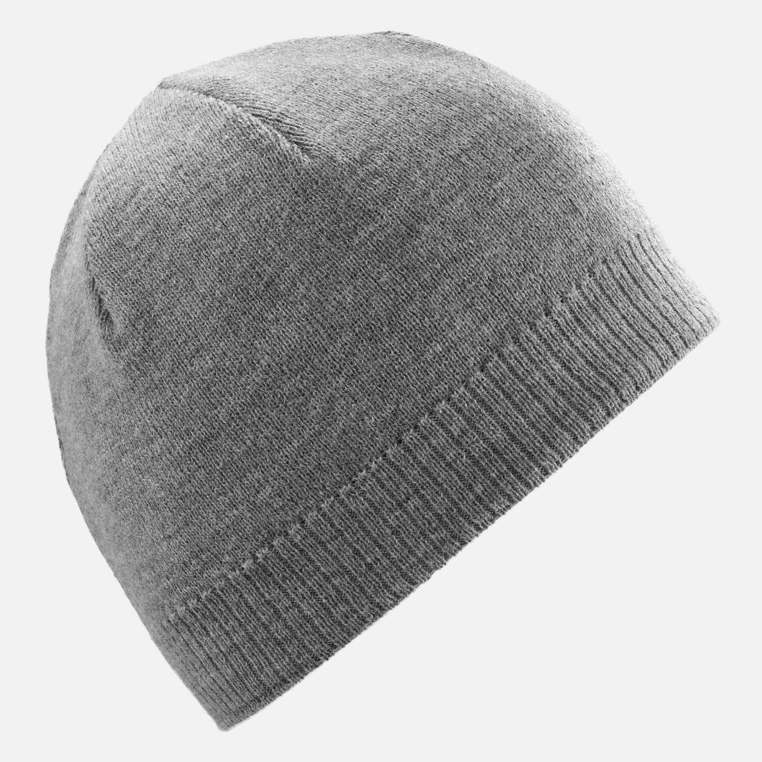 ADULT SKI HAT - SIMPLE - LIGHT GREY -  5