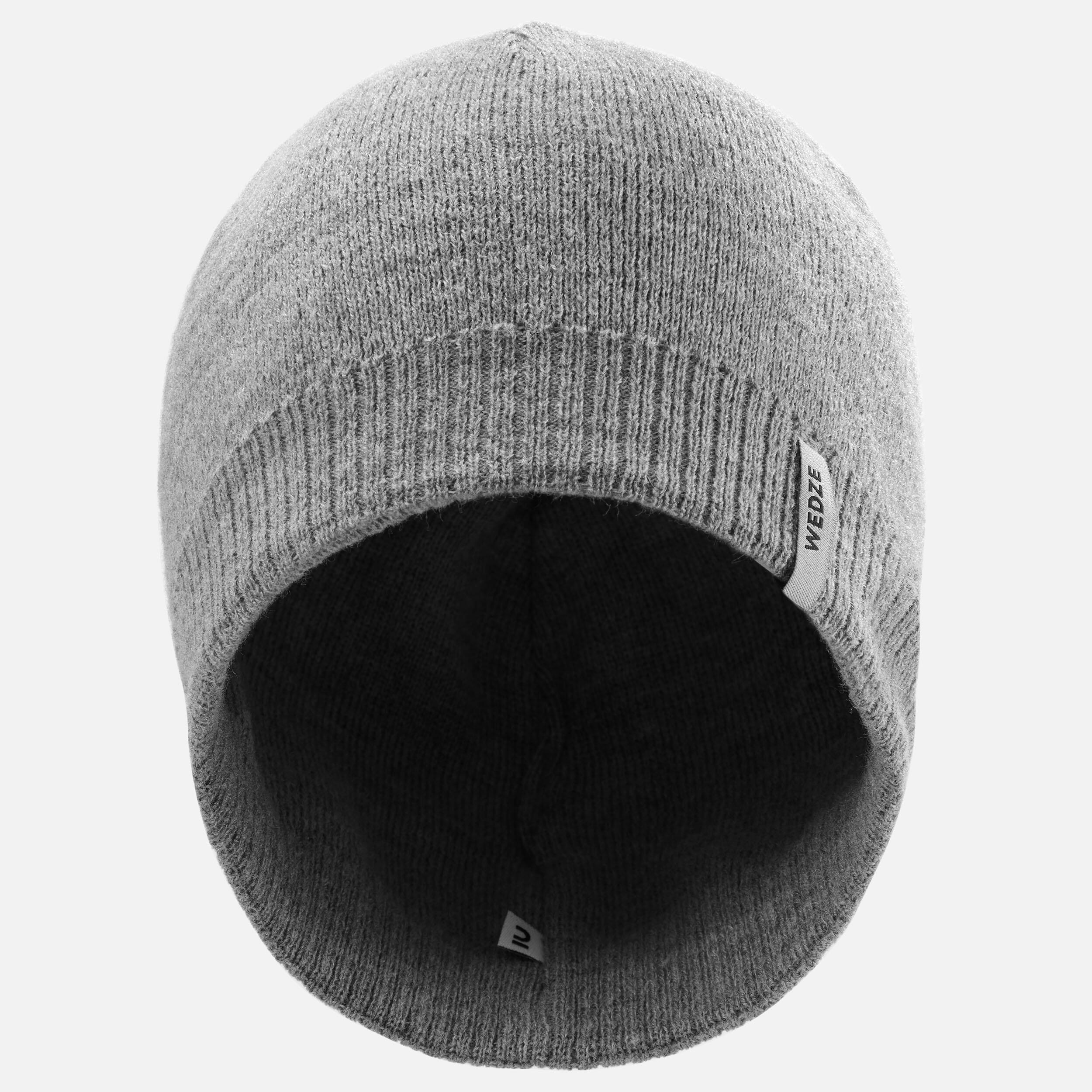 ADULT SKI HAT - SIMPLE - LIGHT GREY 4/9