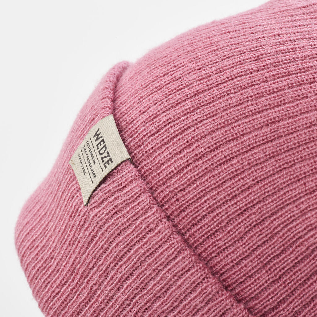 כובע סקי למבוגרים - FISHERMAN - LIGHT PINK
