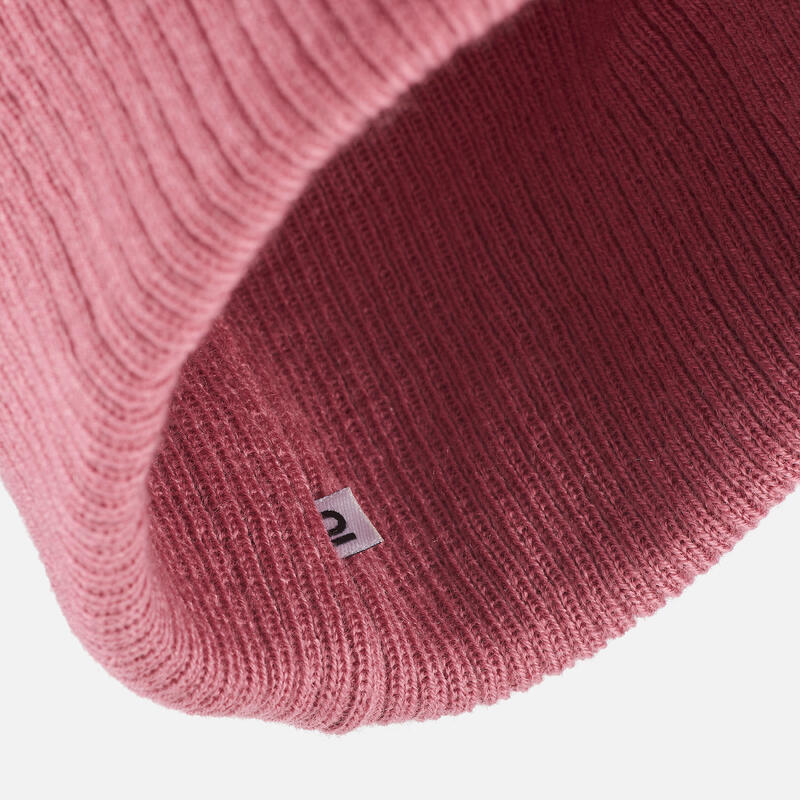 成人滑雪毛帽 FISHERMAN－淡粉色