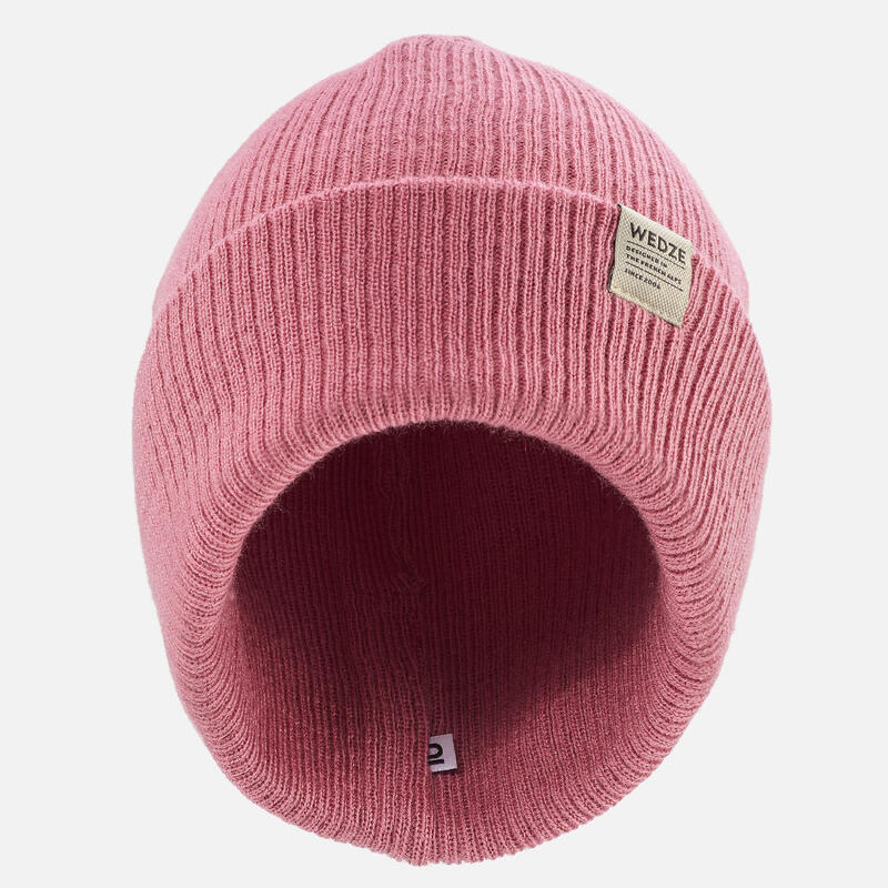 ADULT SKI HAT - FISHERMAN - LIGHT PINK