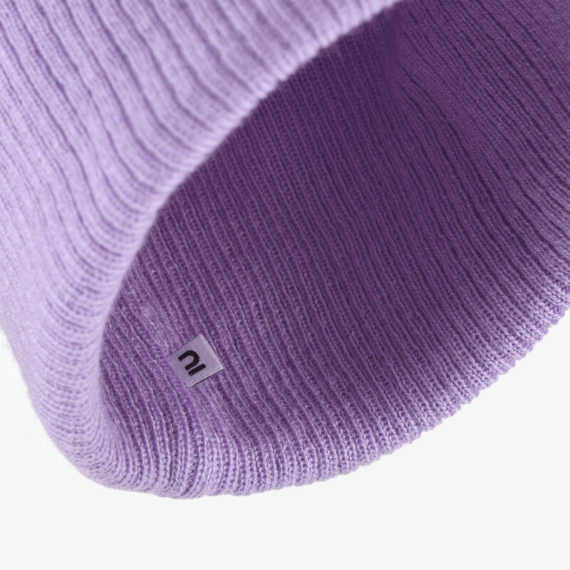 成人滑雪毛帽 FISHERMAN－紫色