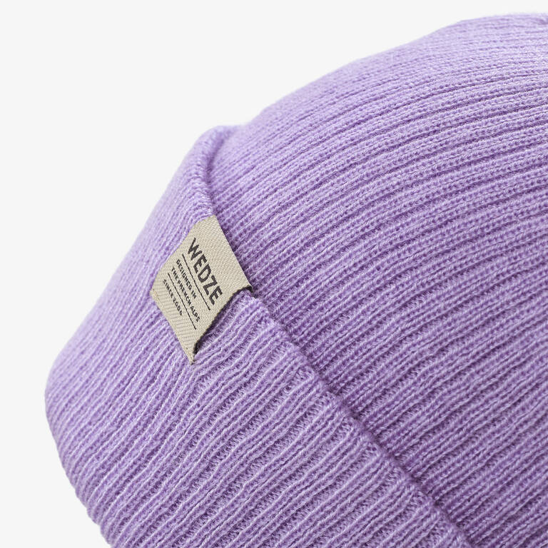 ADULT SKI HAT - FISHERMAN - PURPLE