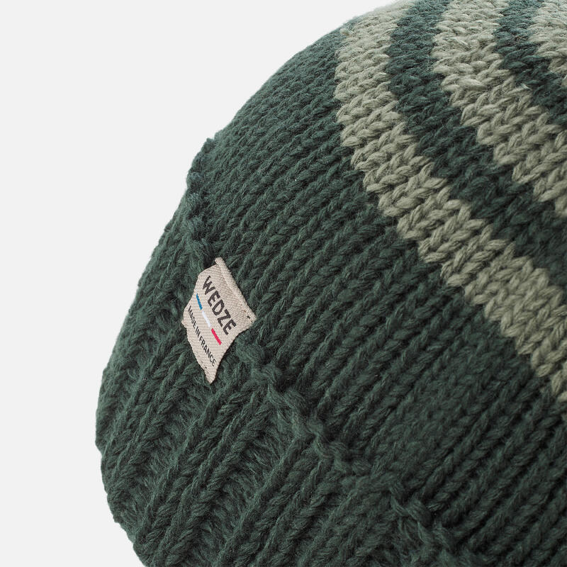 Bonnet à pompon adulte, GRAND NORD FR 500 vert