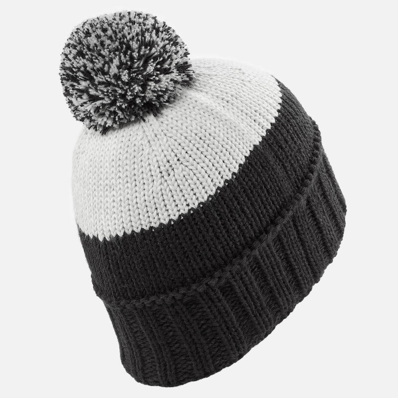 BONNET DE SKI GRAND NORD ADULTE MADE IN FRANCE - NOIR, BLANC