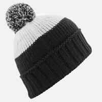 ADULT SKI HAT GRAND NORD MADE IN FRANCE - BLACK, WHITE