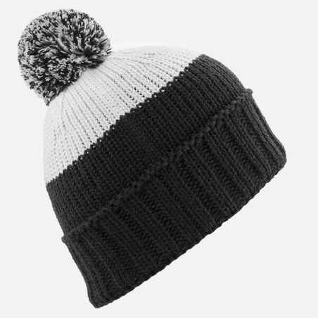 ADULT SKI HAT GRAND NORD MADE IN FRANCE - BLACK, WHITE