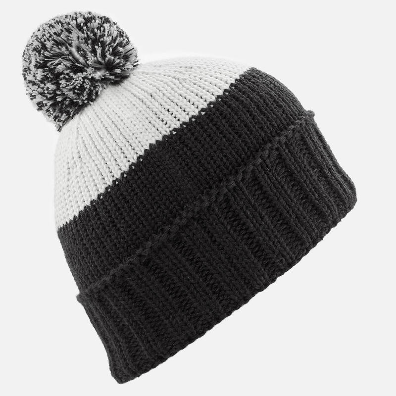 BONNET DE SKI GRAND NORD ADULTE MADE IN FRANCE - NOIR, BLANC