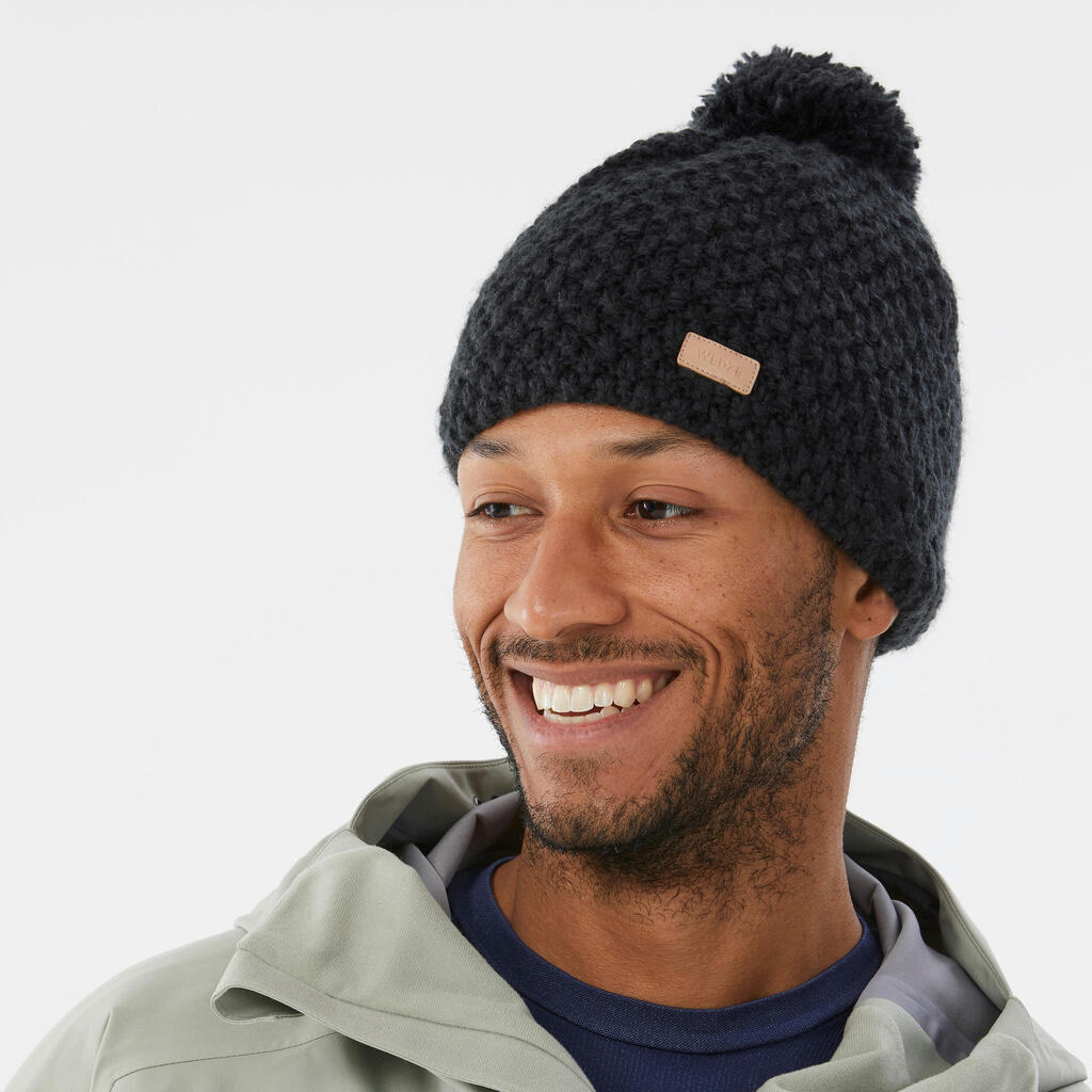 BONNET DE SKI ADULTE - TIMELESS - NOIR
