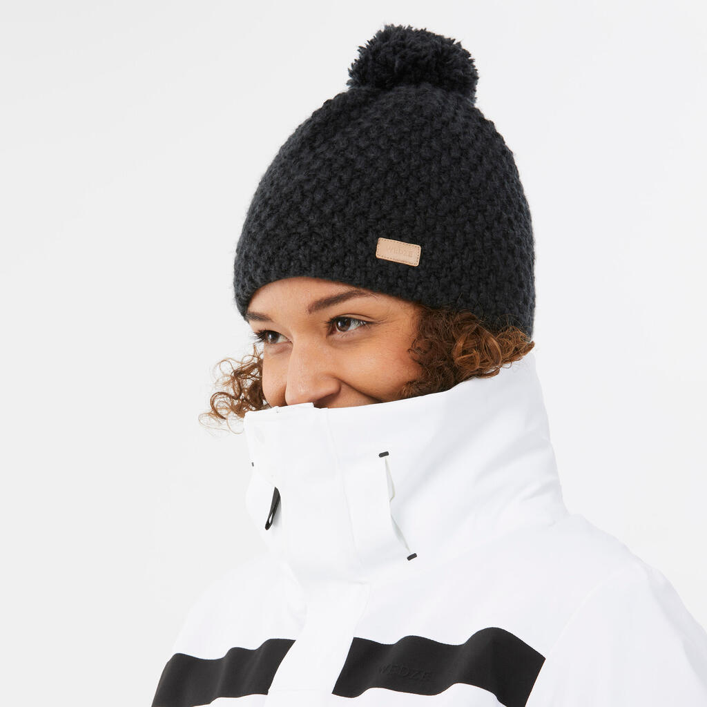 BONNET DE SKI ADULTE - TIMELESS - NOIR