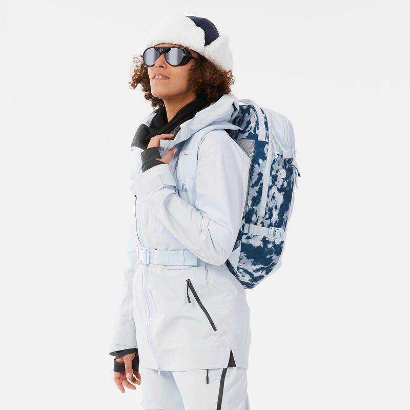 CHAPKA SKI ADULTE VELOURS - BLEU