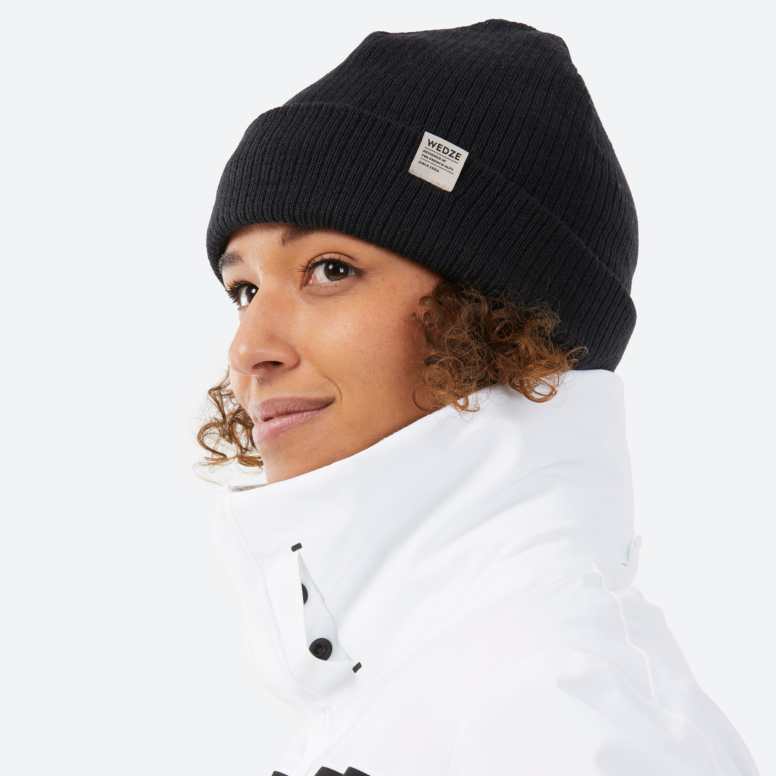BONNET DE SKI ADULTE - FISHERMAN - NOIR 7/14