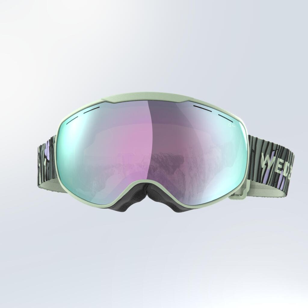 KIDS’ AND ADULT SKIING AND SNOWBOARDING GOGGLES GOOD WEATHER - G 900 S3 - ZEBRA