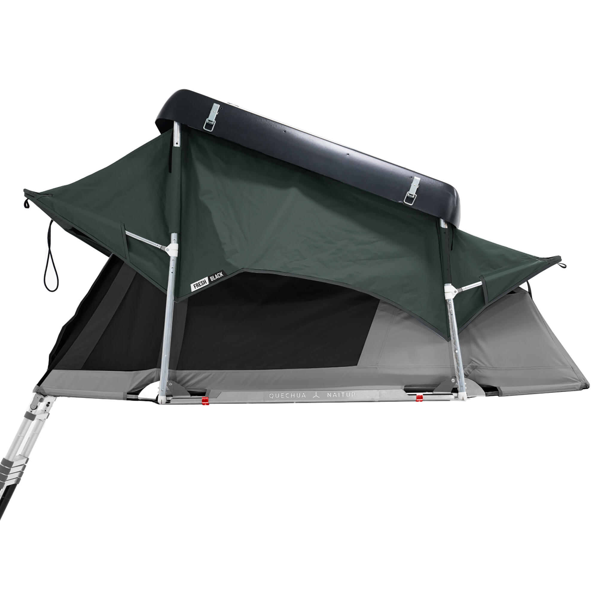 Quechua x NaïtUp Fresh & Black two-person hardtop roof tent 38/105