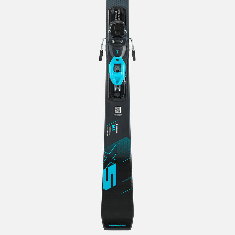 DOWNHILL SKI WITH BINDINGS ATOMIC REDSTER X 5 BLACK BLUE ATOMIC Decathlon
