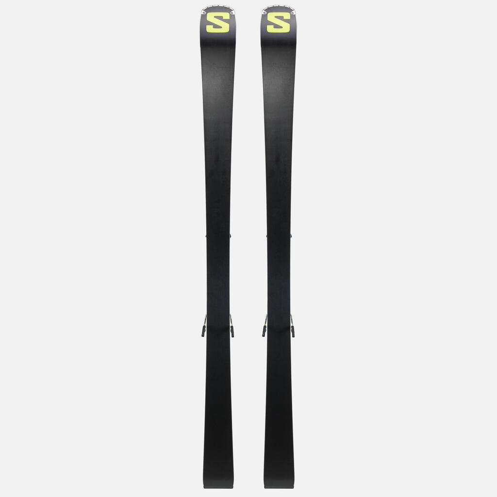 Ski Herren mit Bindung Piste - SALOMON S/MAX 8 XT schwarz/gelb 