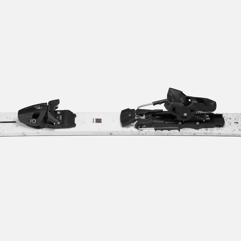 Alpineski's met bindingen voor heren CROSS 150+ zwart/wit