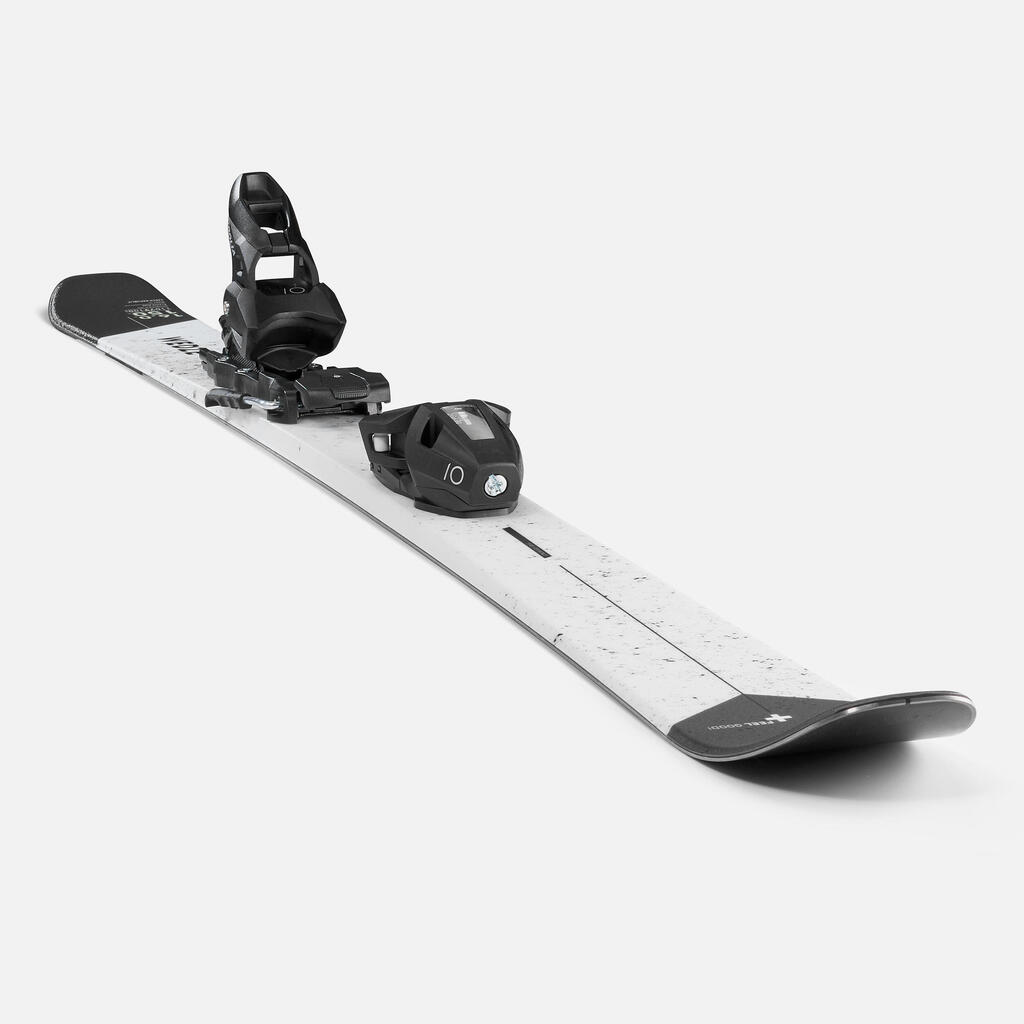Pánske zjazdové lyže s viazaním Cross 150+ čierno-biele
