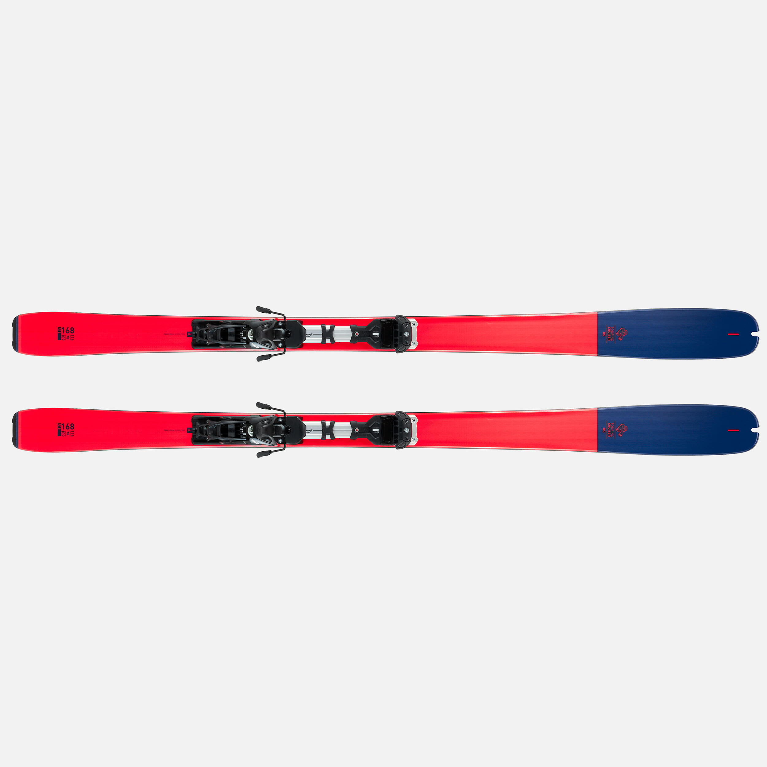 Touring Skis with Tyrolia Ambition 10 Bindings and Skins, Cruiser 80 - WEDZE