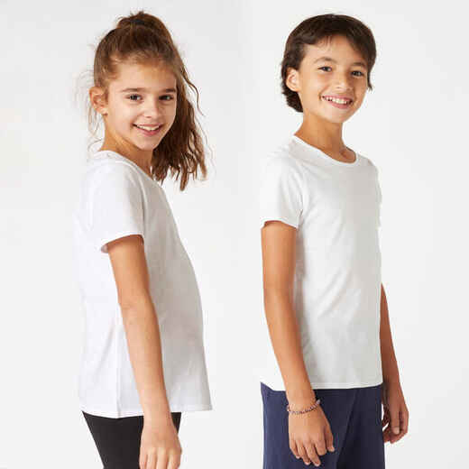 
      Kids' Unisex Cotton T-Shirt - White
  