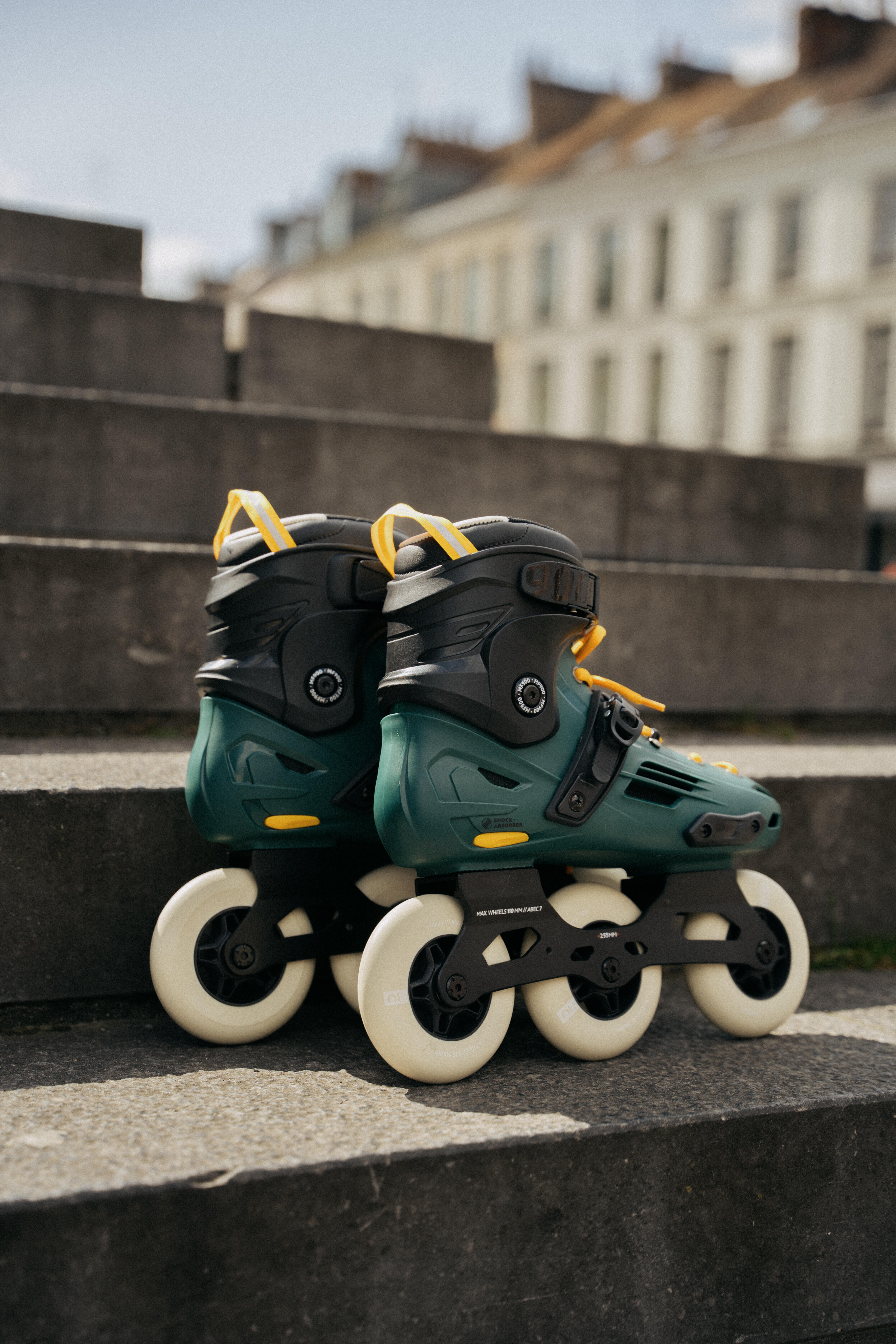Adult Freeskate Inline Skates MF900 - Urban Green