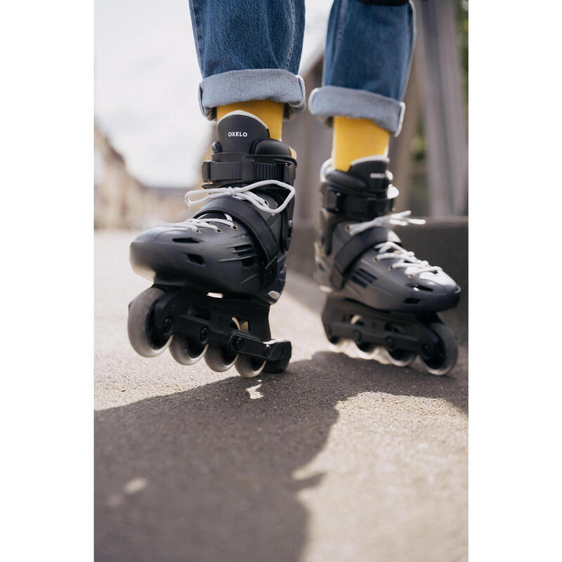 PATINS EM LINHA ADULTO MF140 CINZENTO