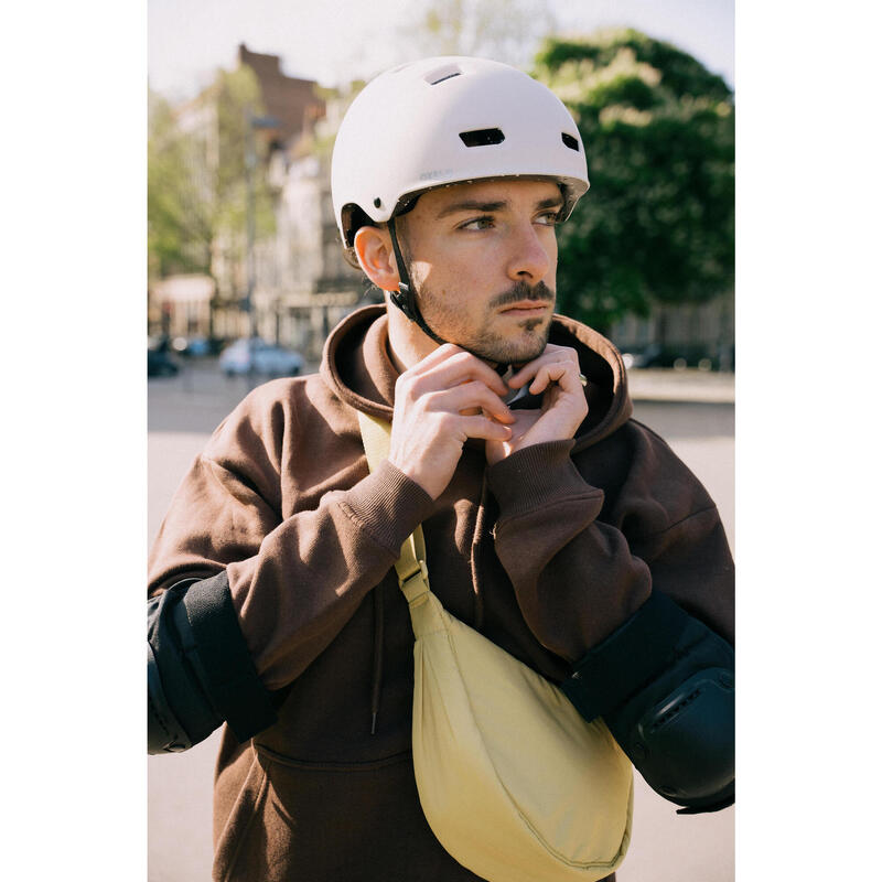 Skaterhelm MF900 ultraleicht für Inliner Skateboard Scooter beige