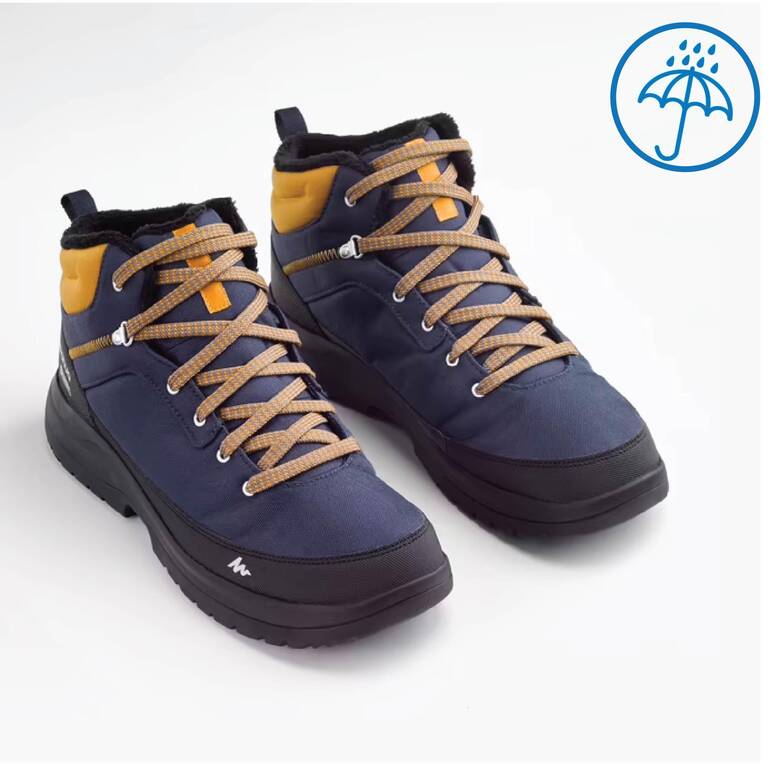 Men’s warm and waterproof hiking boots - SH100 Mid-height