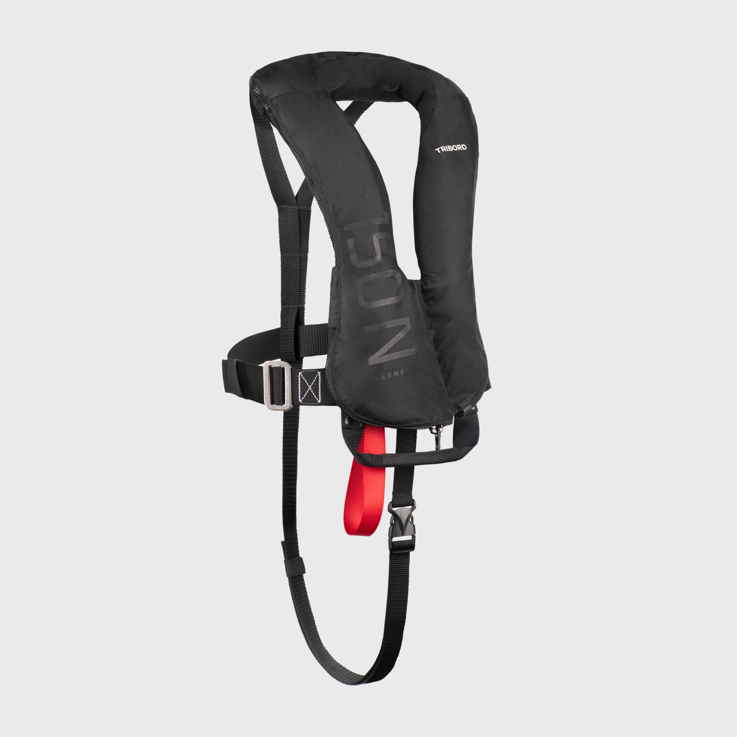 Decathlon | Giubbotto salvataggio autogonfiante+imbrago LJ AIR 150N azzurro |  Tribord