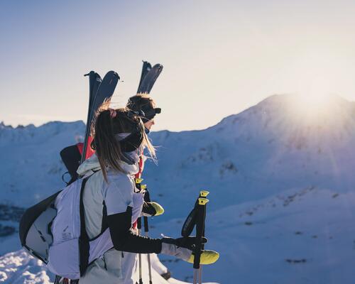 levé de soleil ski de rando