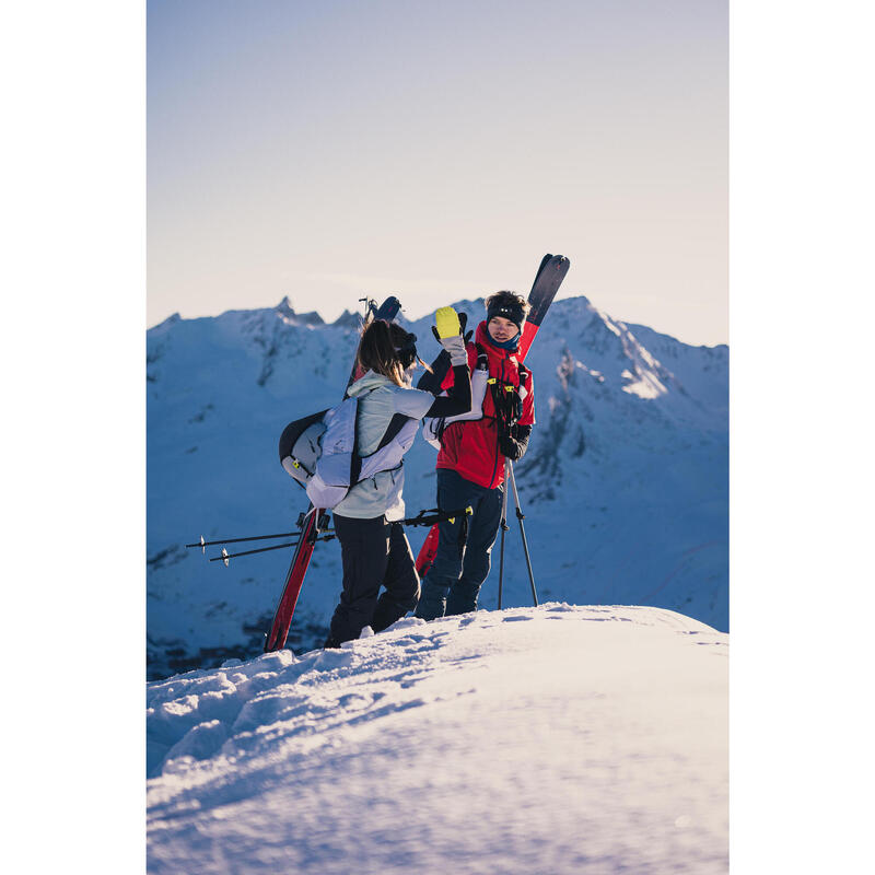 Gilet scialpinismo donna PACER blu e giallo