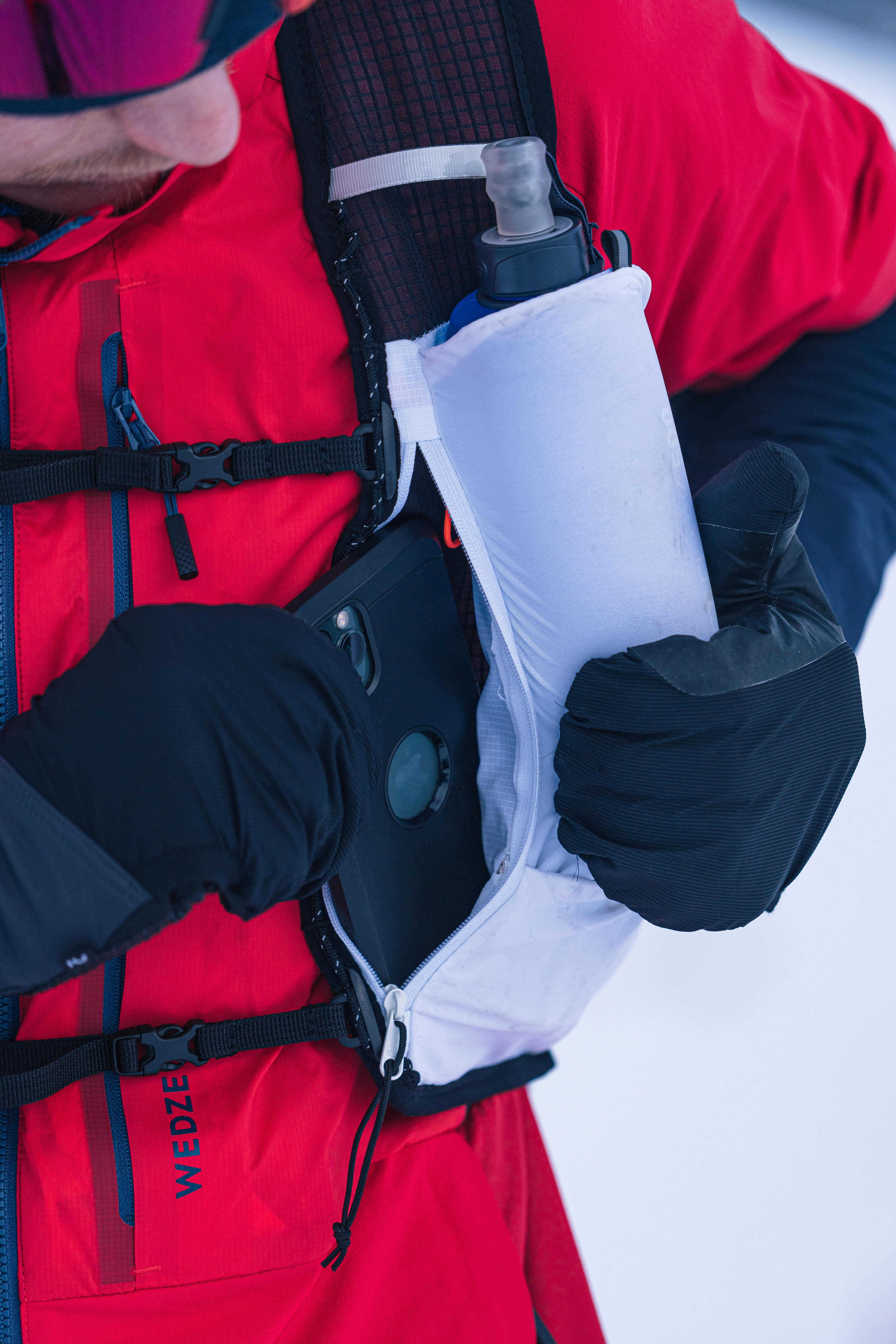 Zaino scialpinismo PACER 17L bianco e nero 23/25