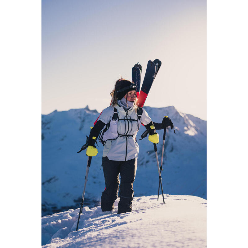 CALÇAS DE SKI DE CAMINHADA LEVES MULHER PACER - CINZENTO ESCURO