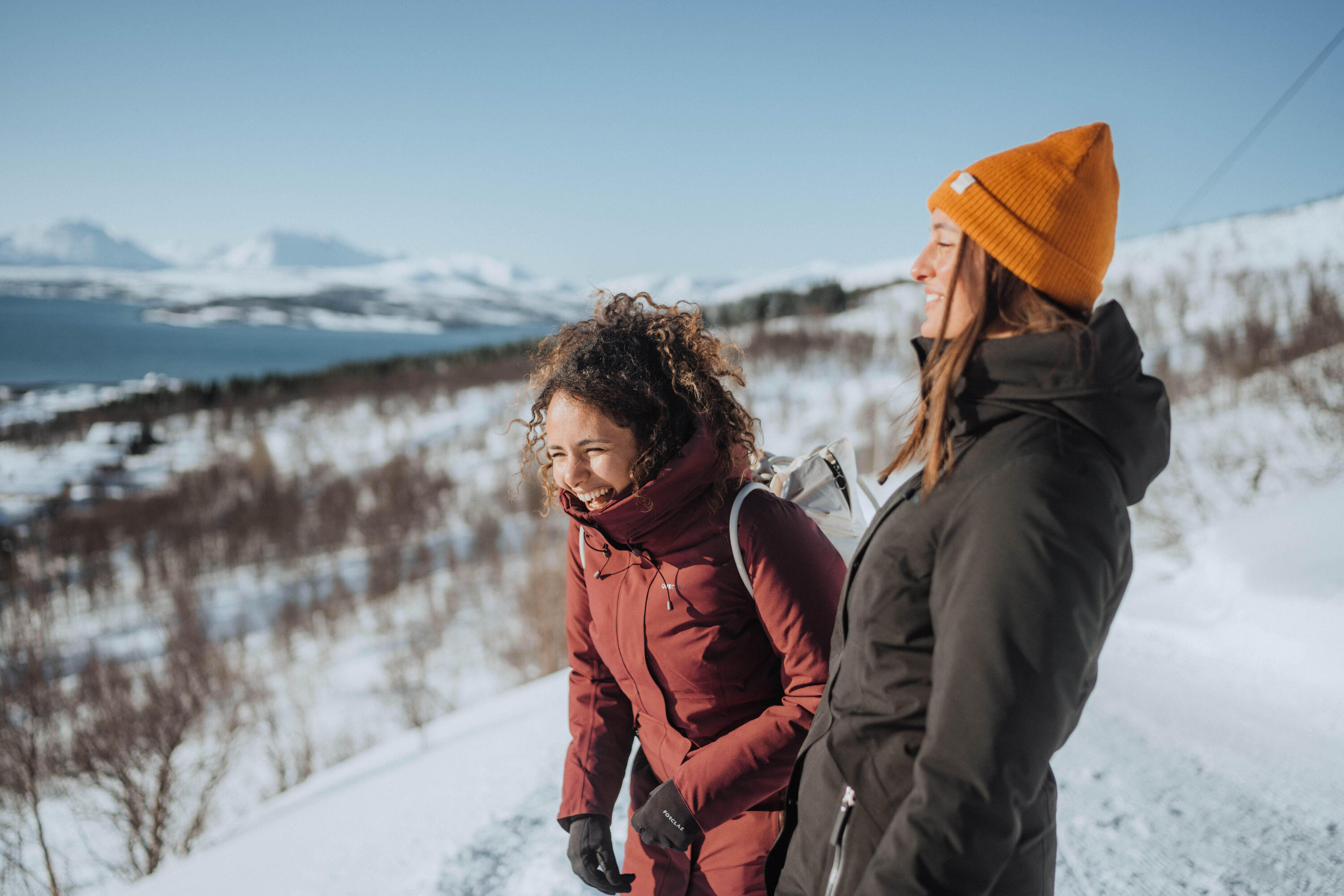 Parka de senderismo impermeable hasta -10 °C negra para mujer NH500 33/33