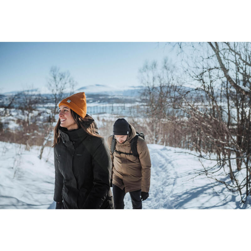 Parka de randonnée -10°C imperméable femme, NH500 noir