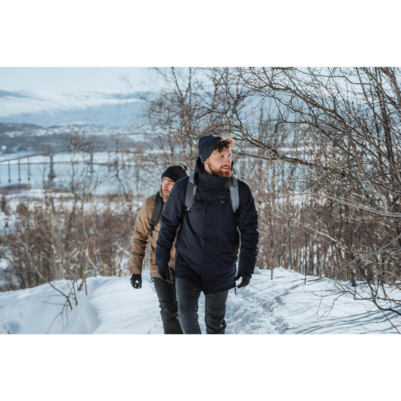 Parka trekking uomo SH500 blu | -10°C